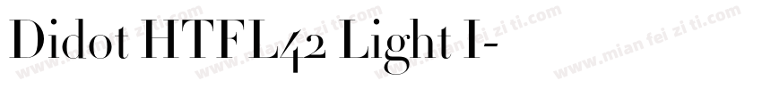 Didot HTFL42 Light I字体转换